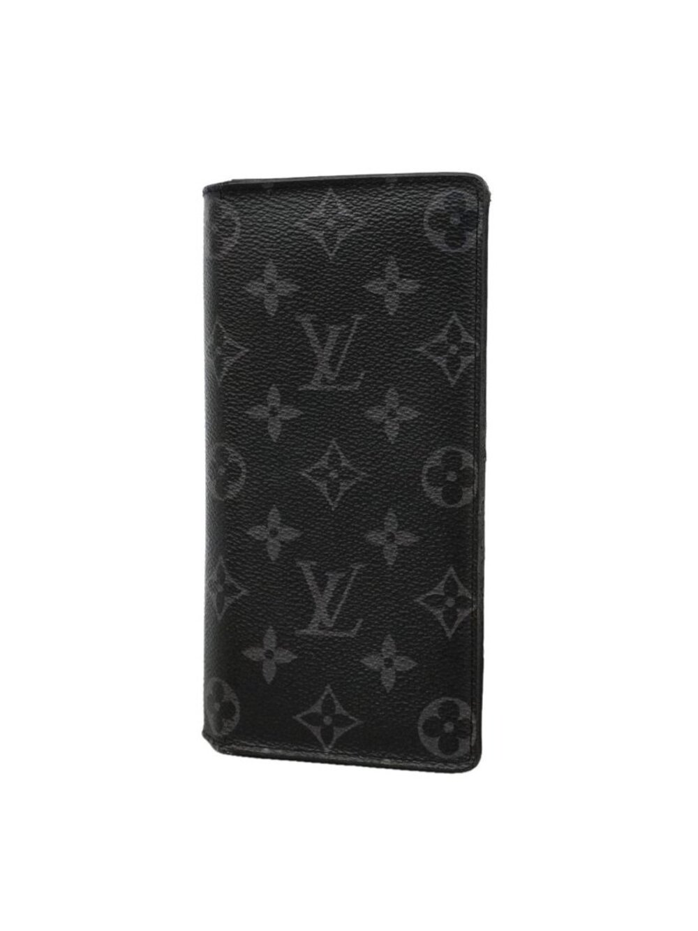 Louis Vuitton Wallet Monogram Eclipse Portefeuille Brazza Black